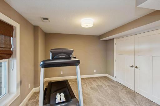 5th bedroom in lower level currently used as exercise room