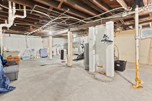 The basement is ready for your finishing touches. It is dry and does not smell damp.
