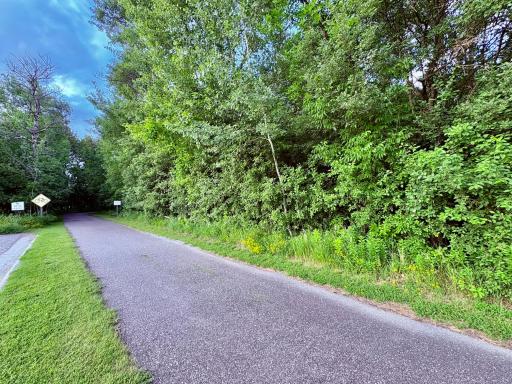 Bike path goes right by
