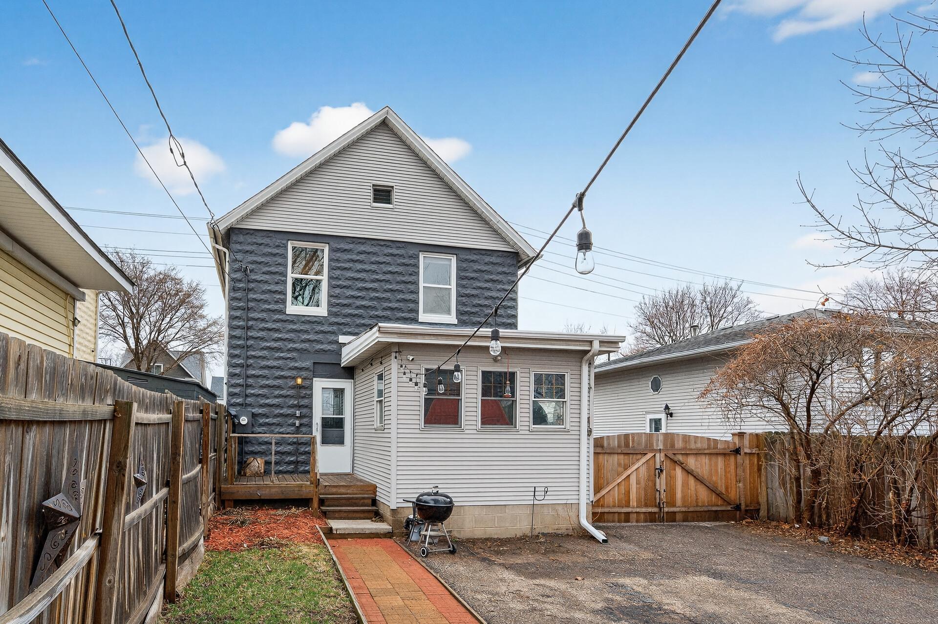 Private, shaded back yard