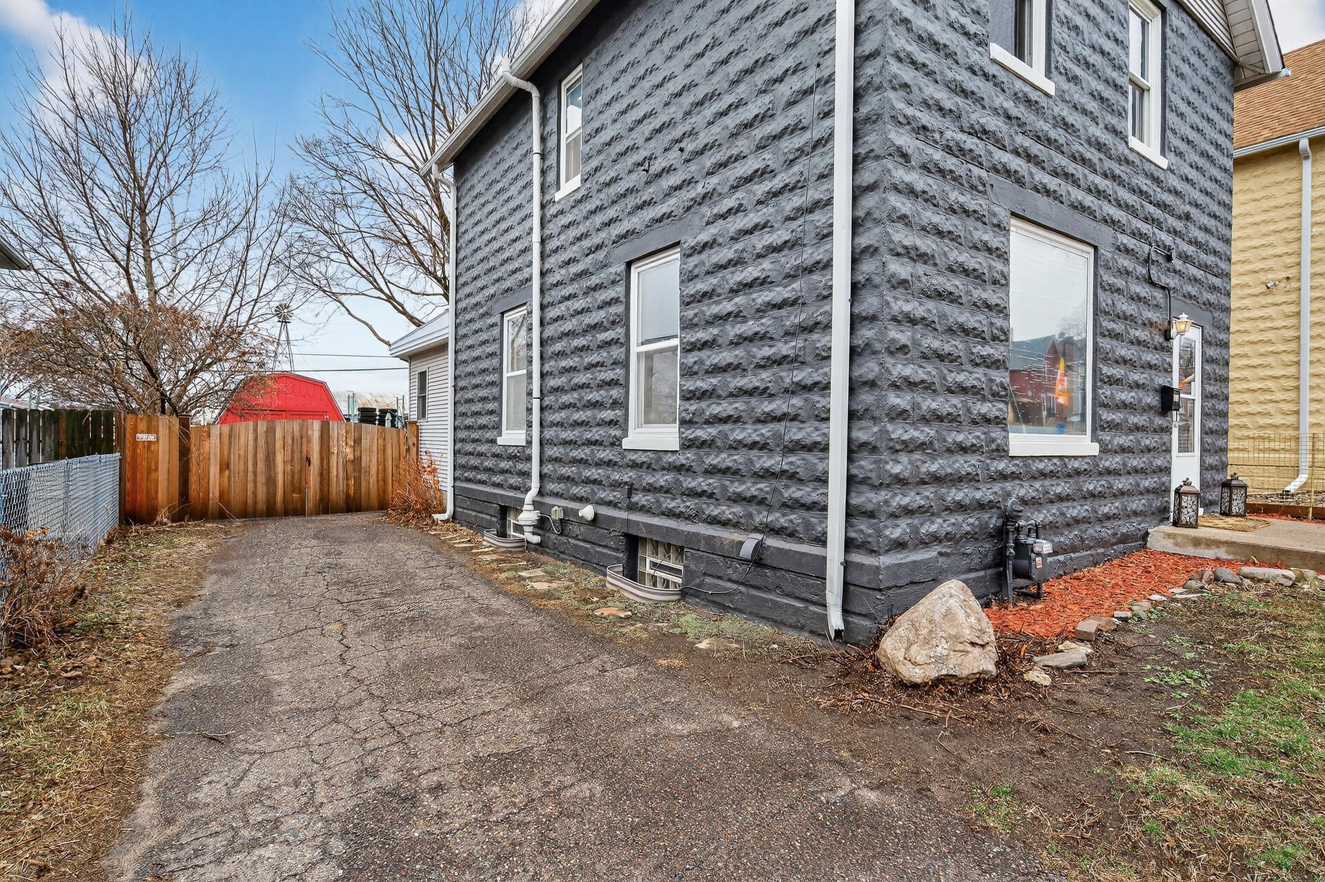 The sellers installed a beautiful new gate, giving the backyard lots of privacy.