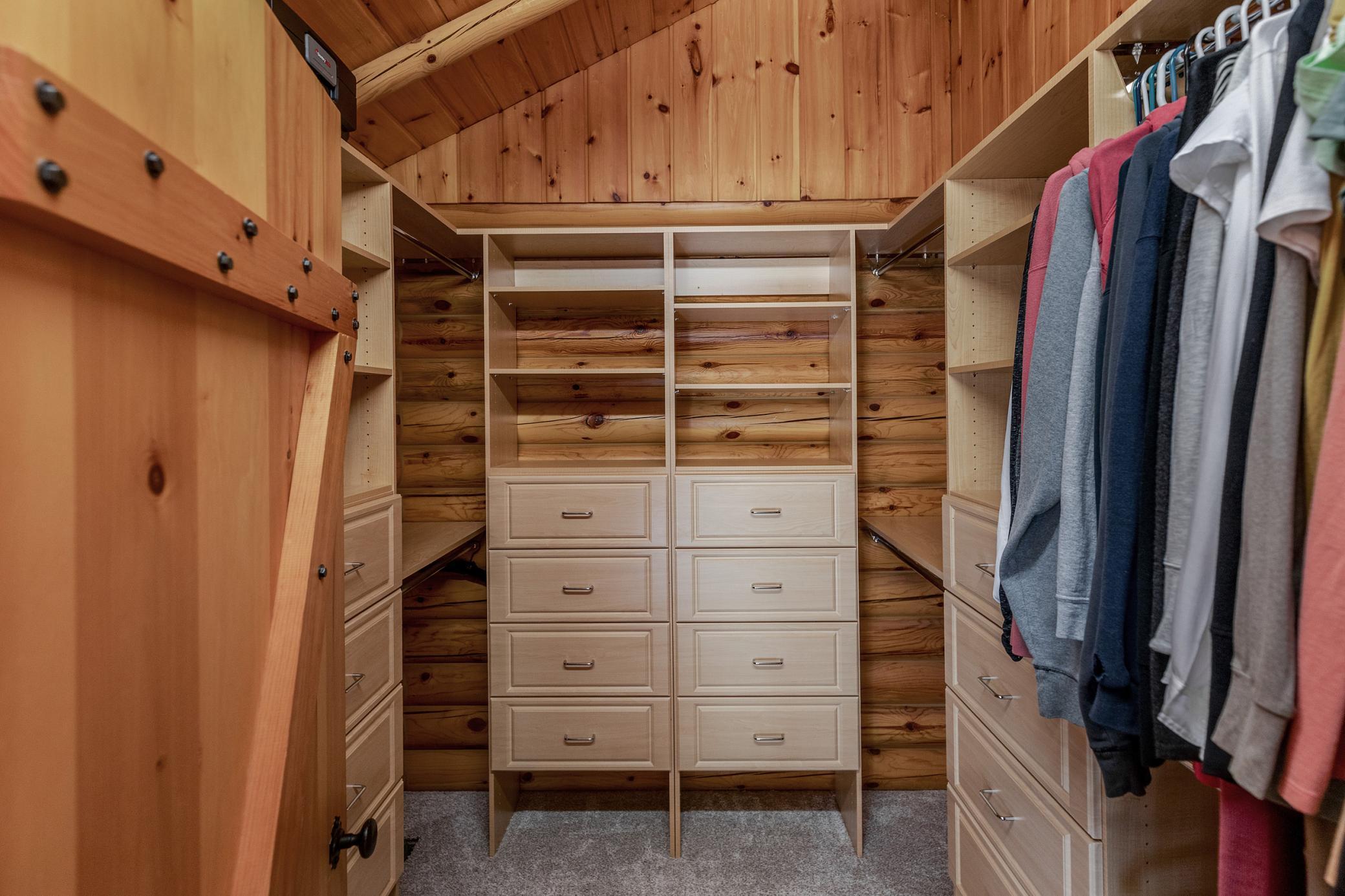 walk in primary closet