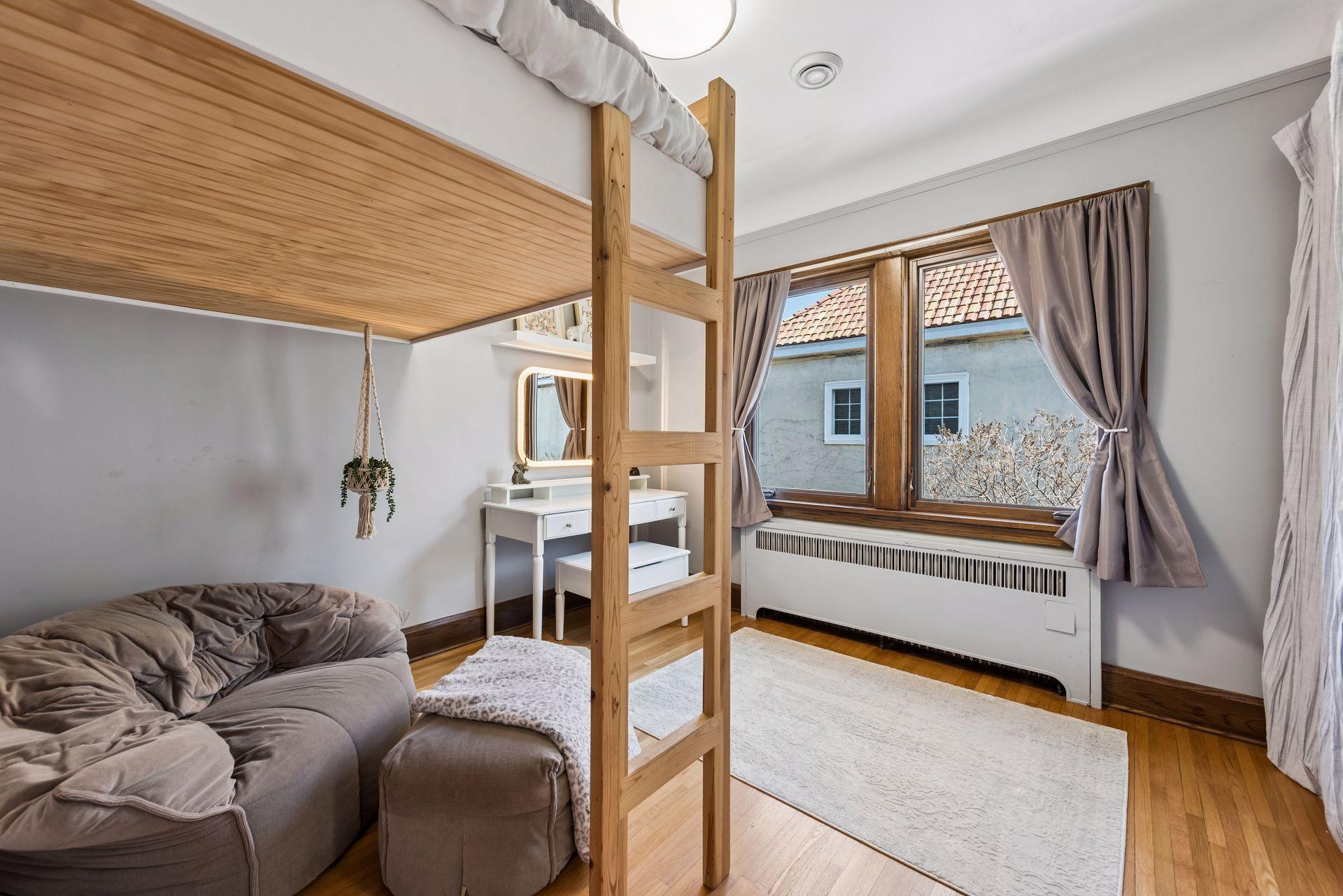 Bedroom #3 with lofted bed