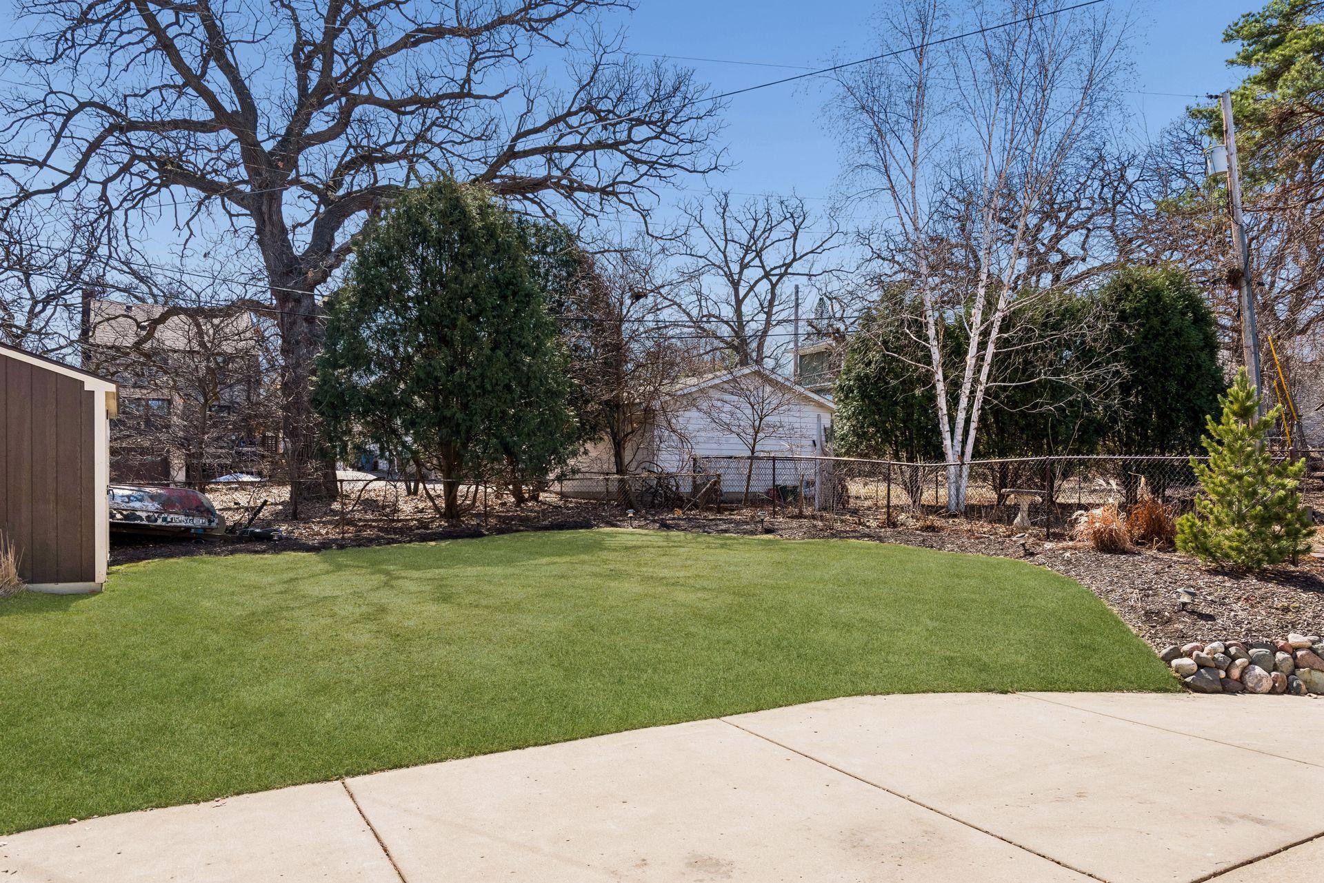 Back yard for games or gardens