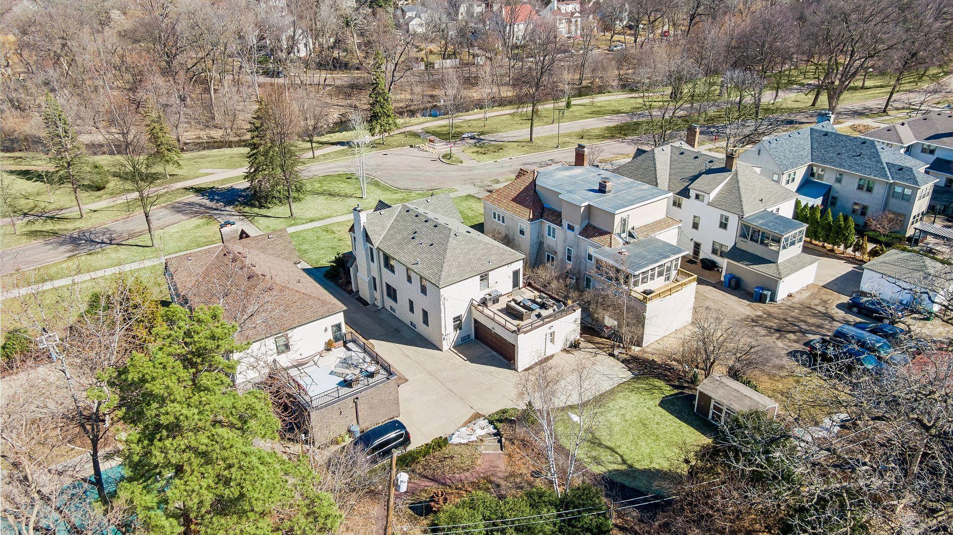 View of Parkway, path and creek