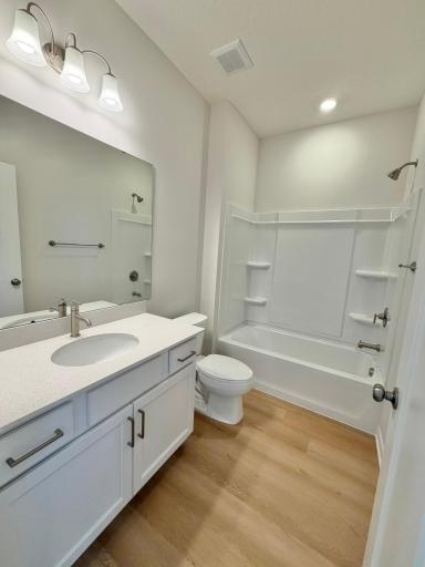 Actual home's main bath located near the front of the home!