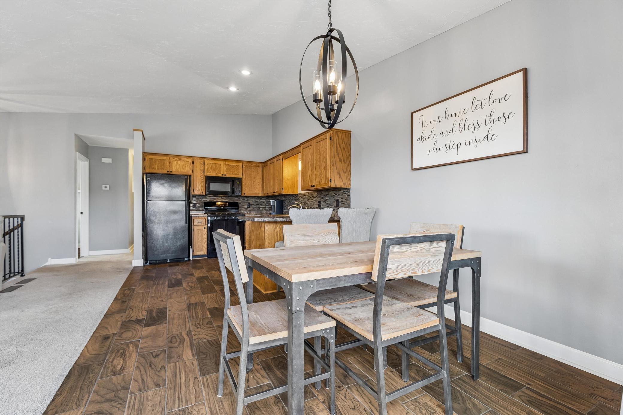 Open kitchen with a modern feel