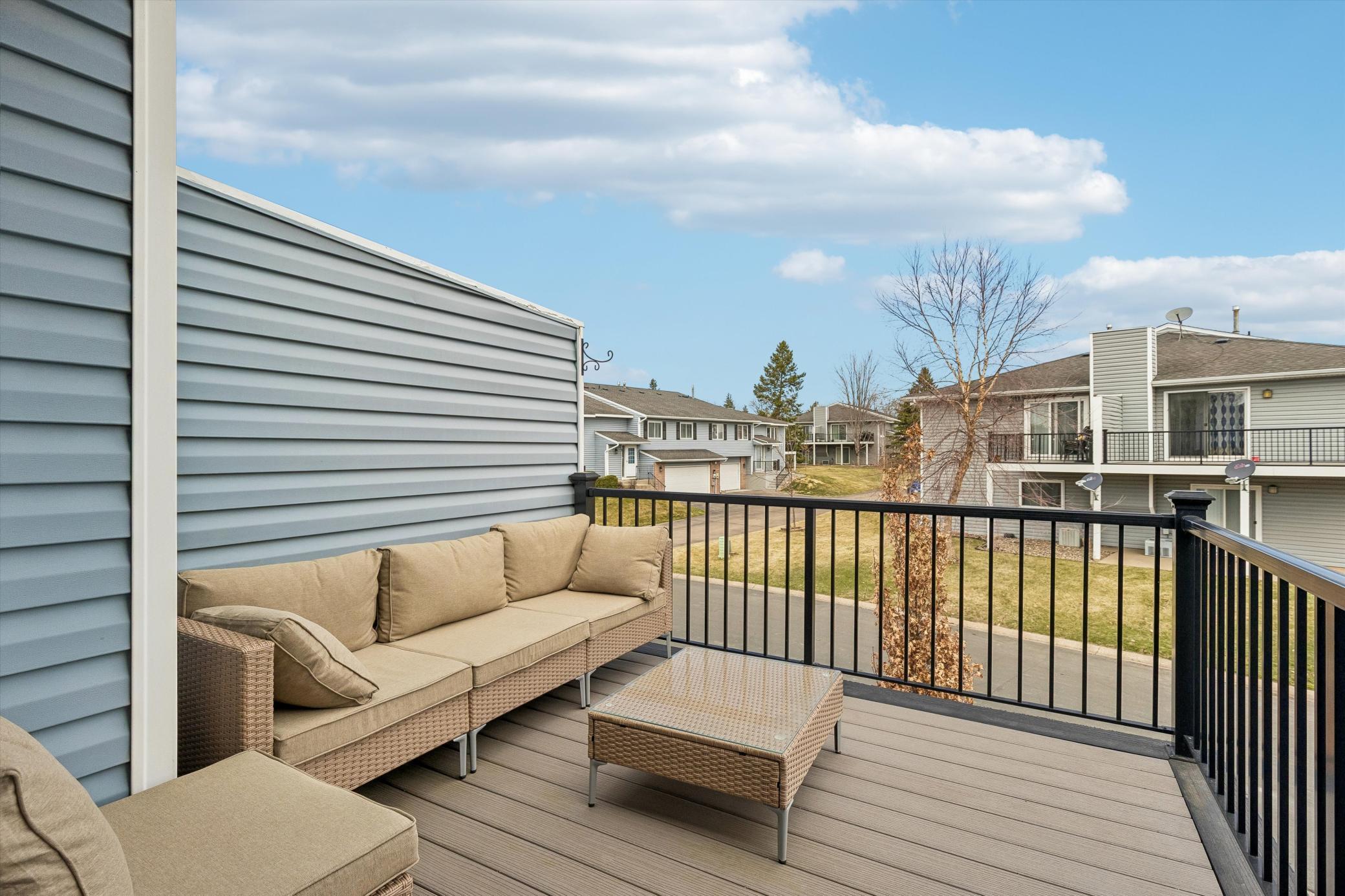 Private outdoor patio space perfect for relaxing, grilling, or enjoying warm weather.