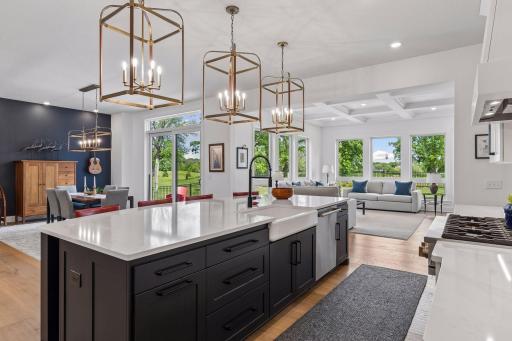 Meal prep is a breeze in this expansive kitchen.