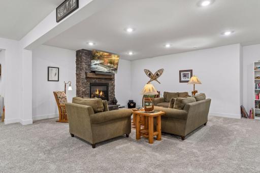 Comfortable spaces for move night and gatherings.