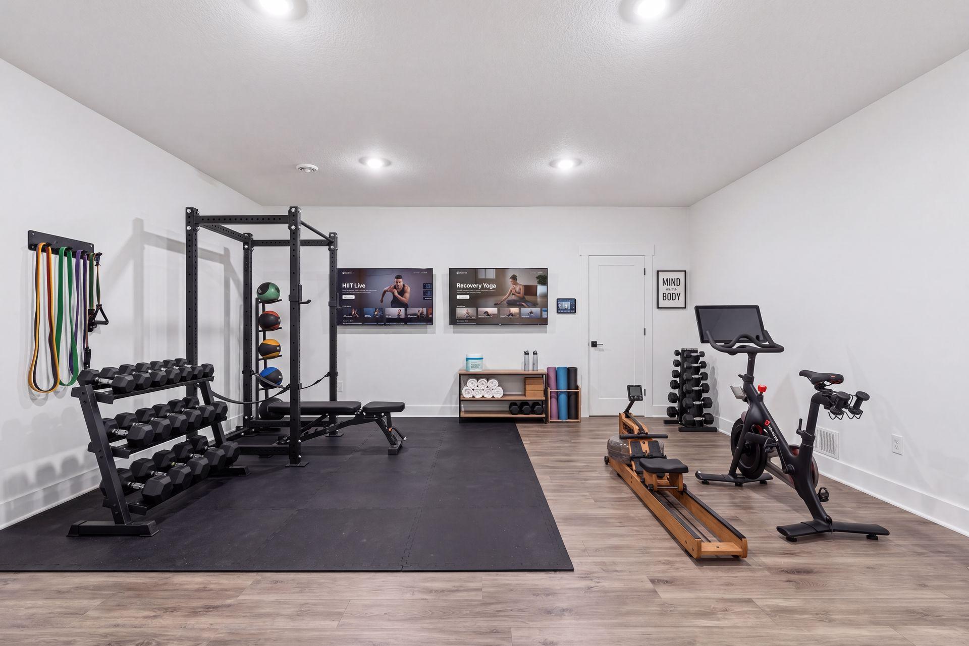 Virtually Staged as Exercise Room