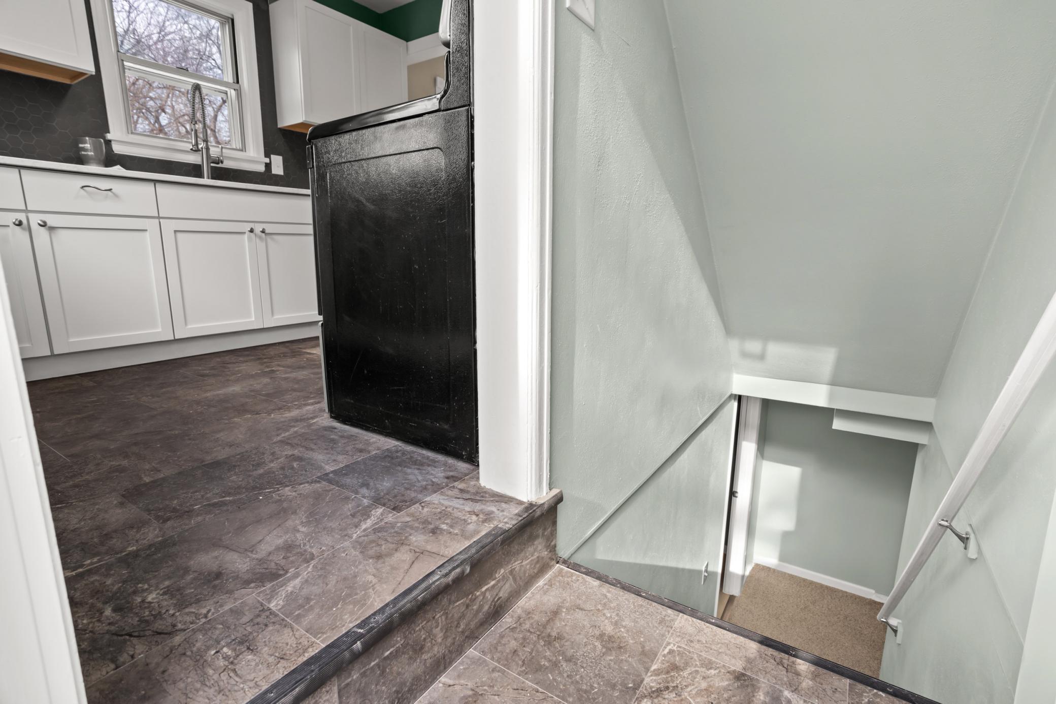 Stairs to basement