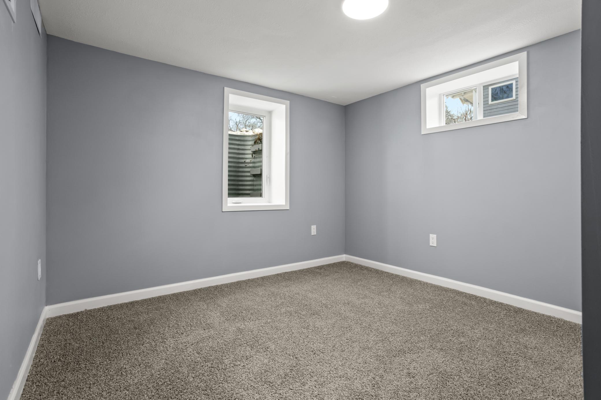 Basement bedroom