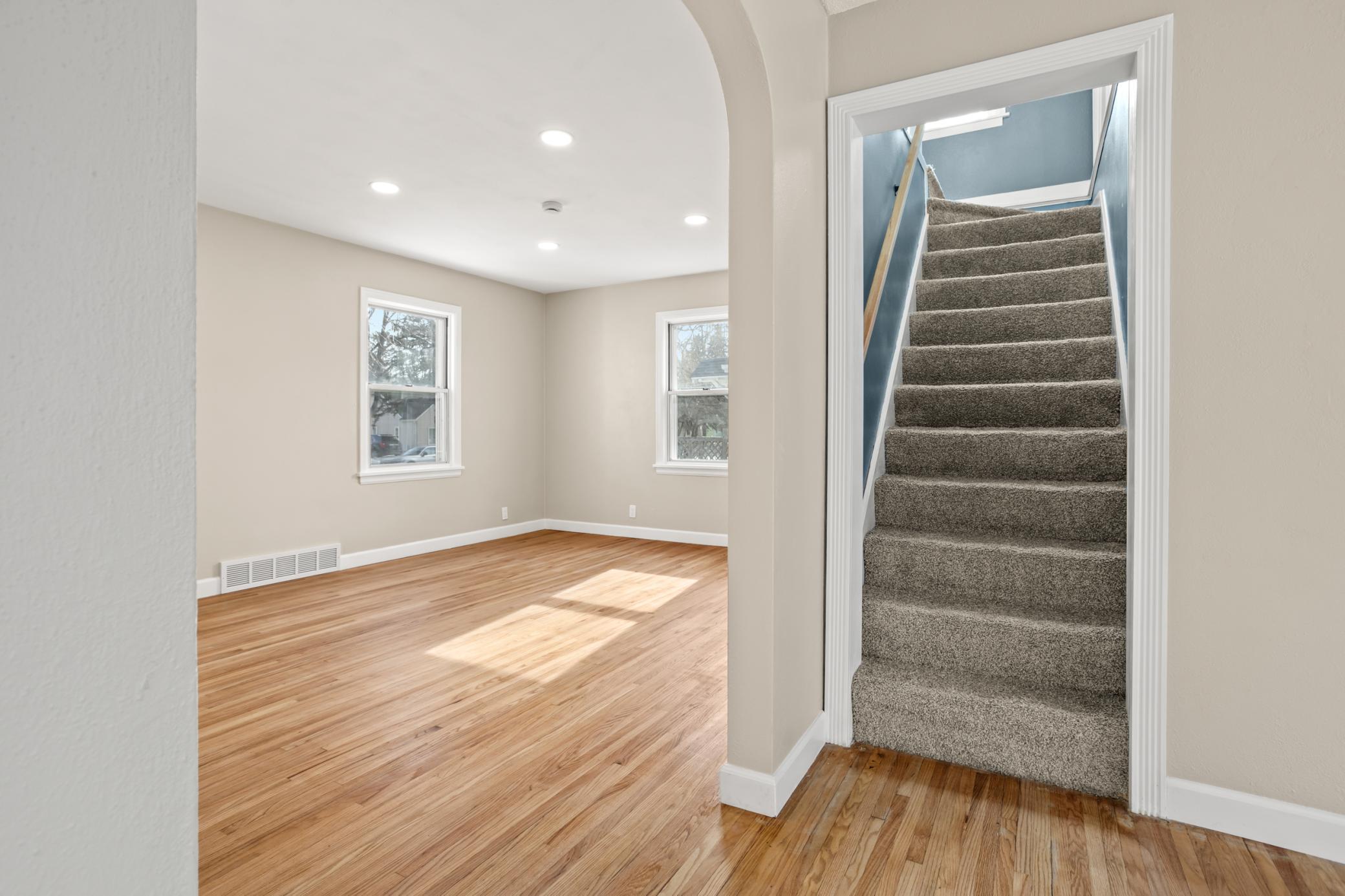 Stairs to upper level