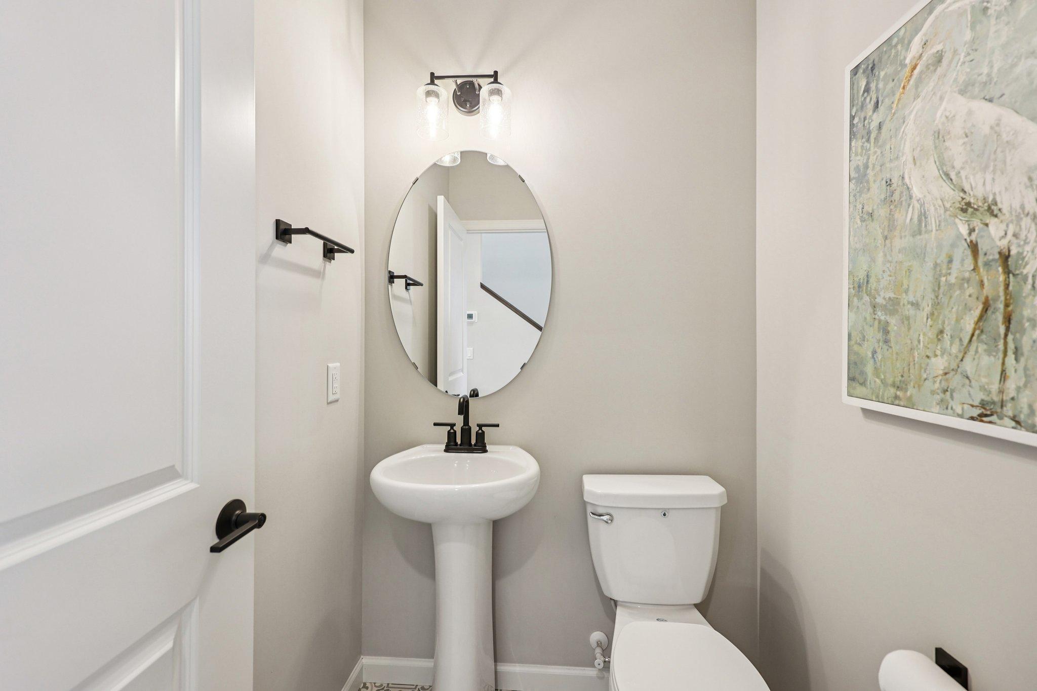 Main floor powder bath