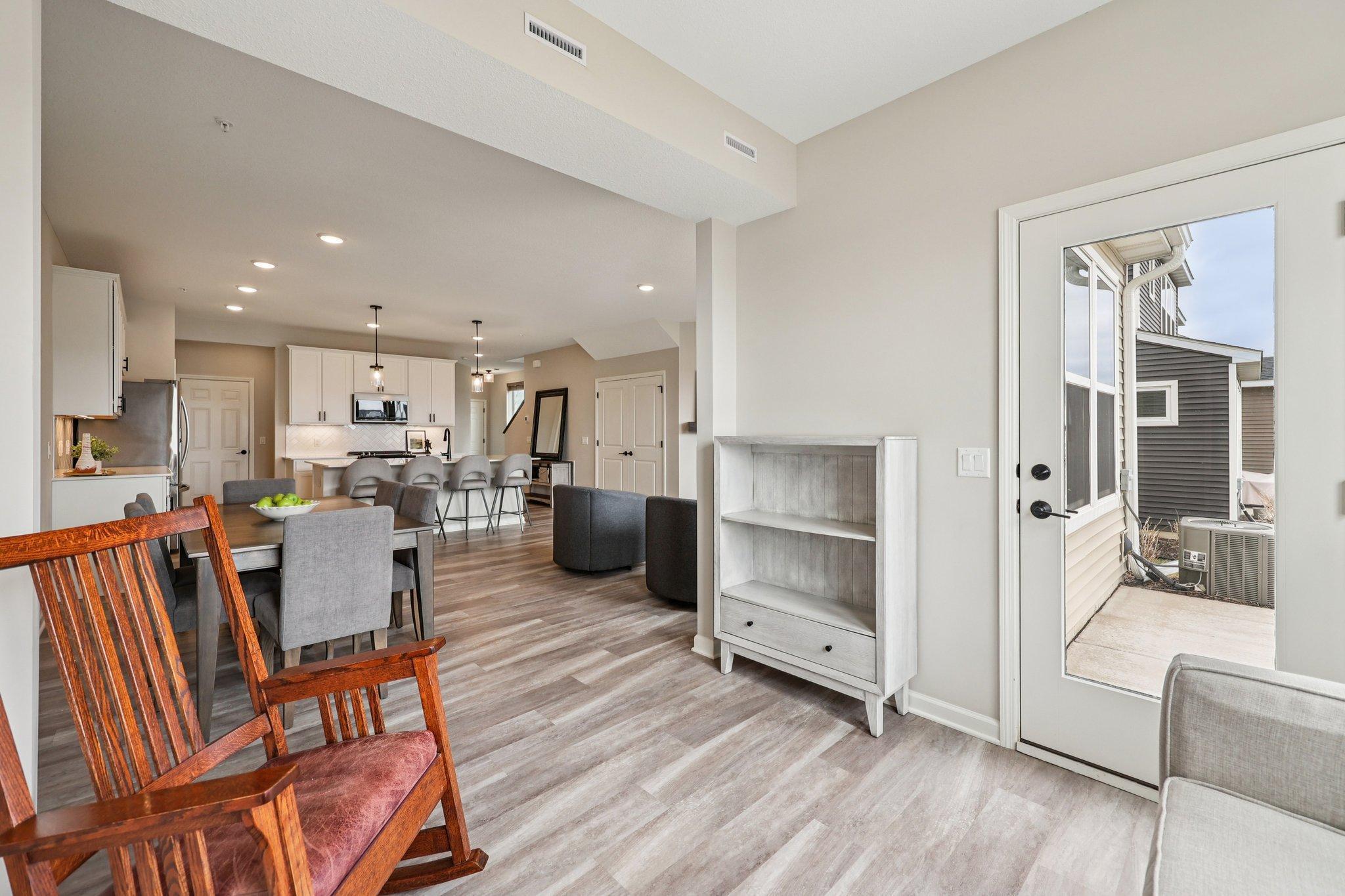 Sunroom to interior of home