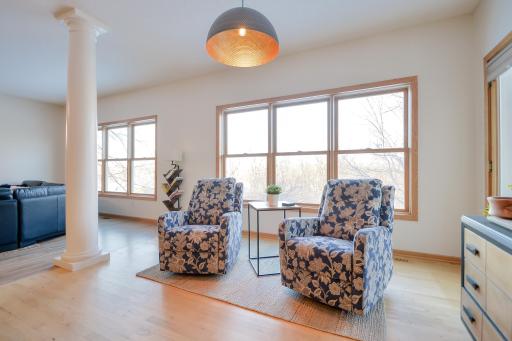 Informal dining area currently used as sitting area