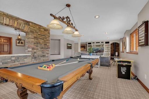Lower Level Family Room Ideal for Entertaining