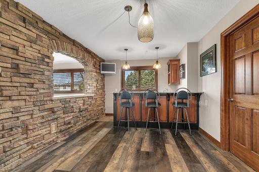 Lower Level Wet Bar Ideal for Entertaining