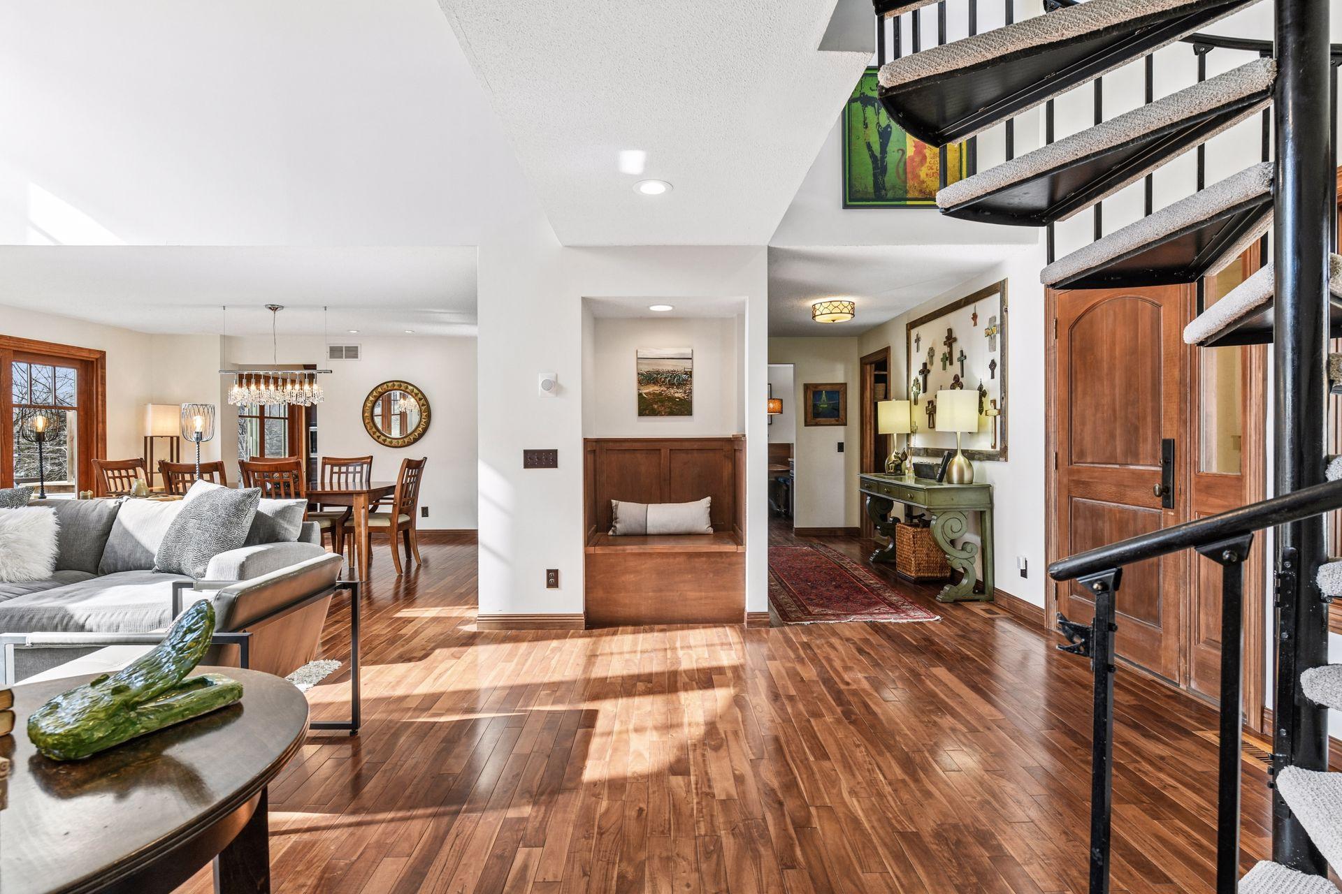 Asian walnut (acacia wood) floors