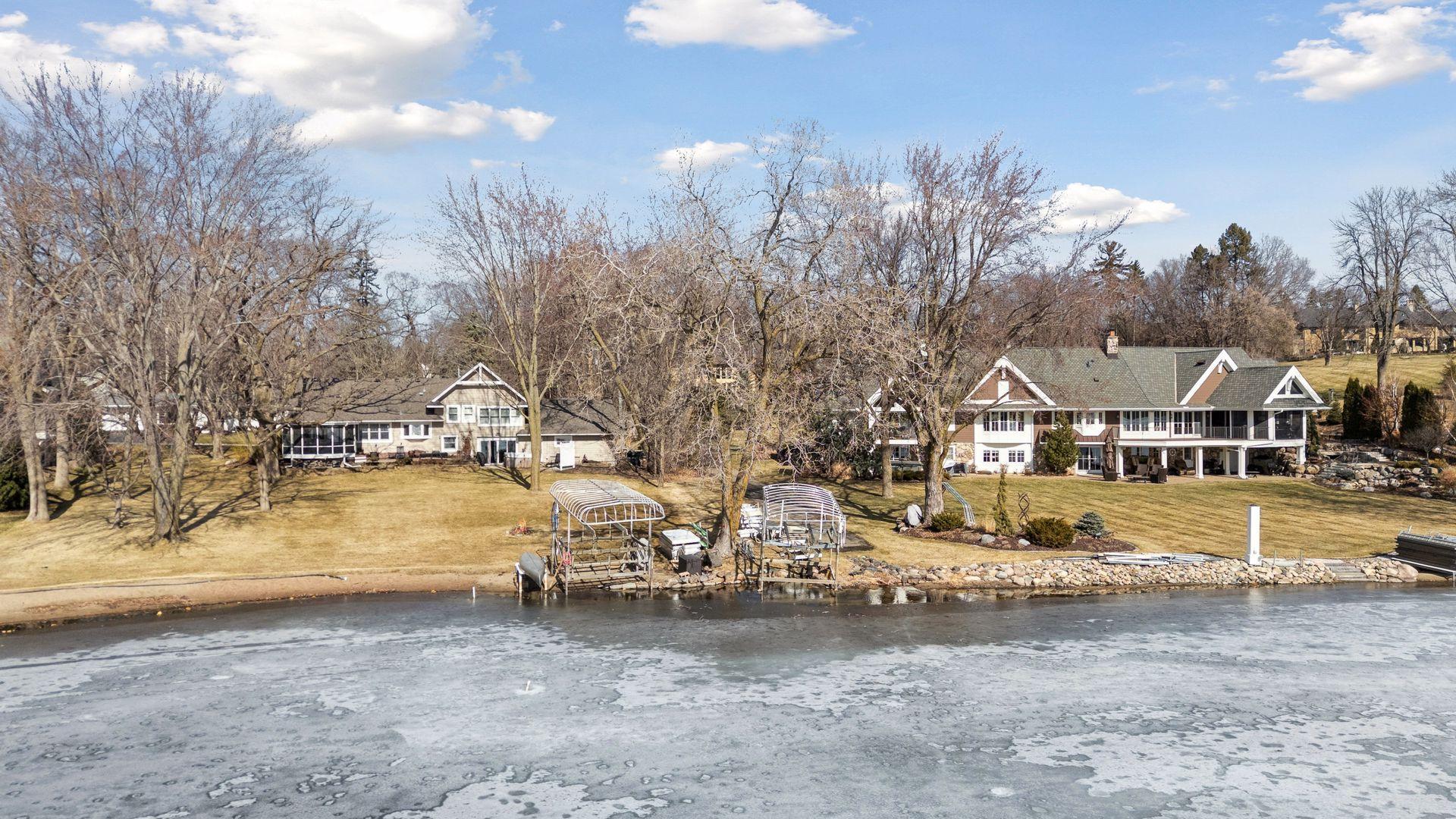 A view from the lake at your dock
