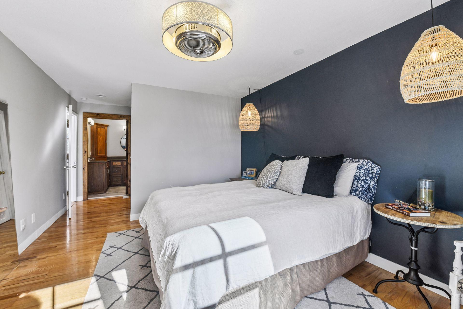 Primary Bedroom with lake views