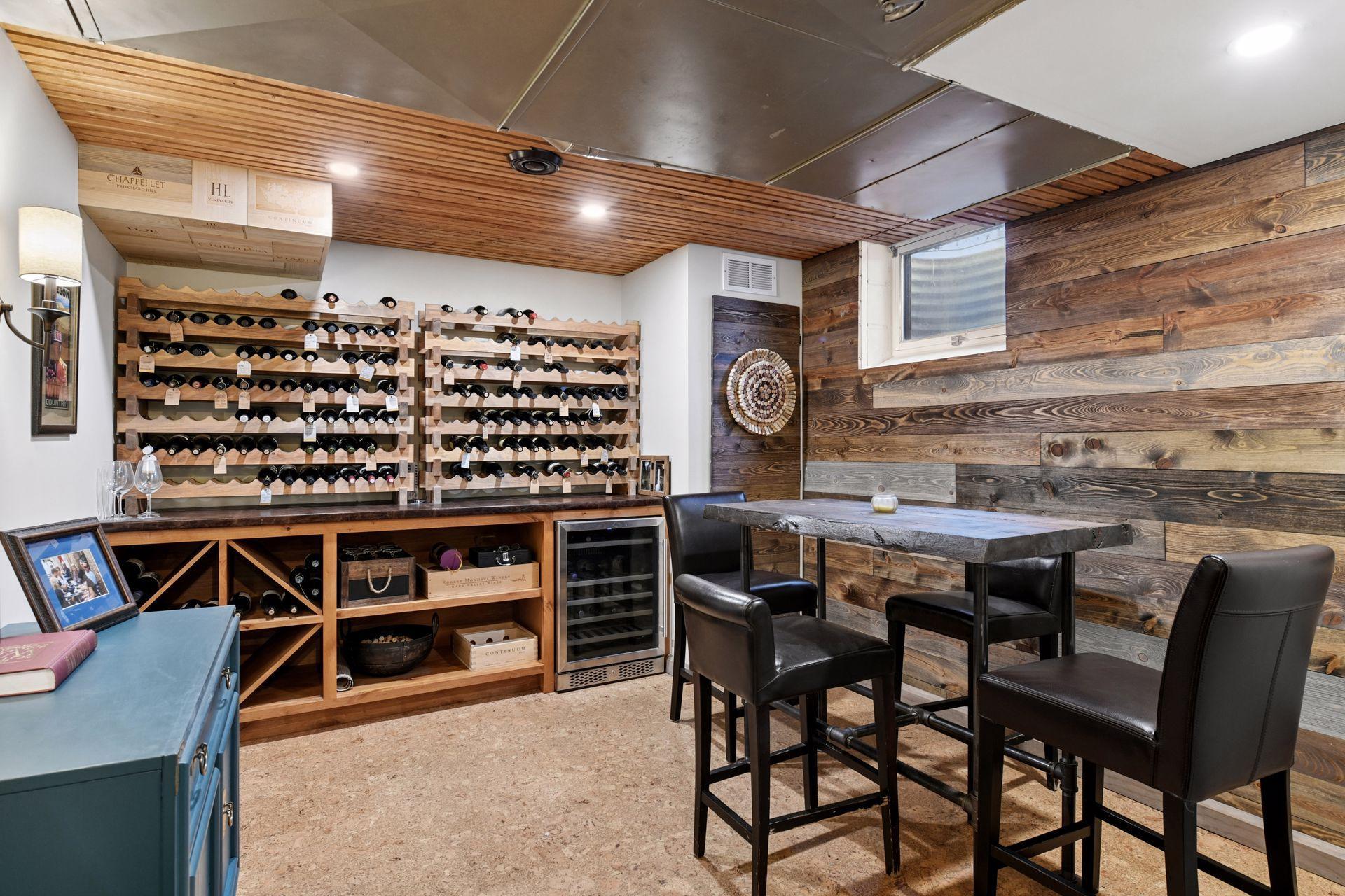 200+ Bottle Wine Cellar/Tasting Room