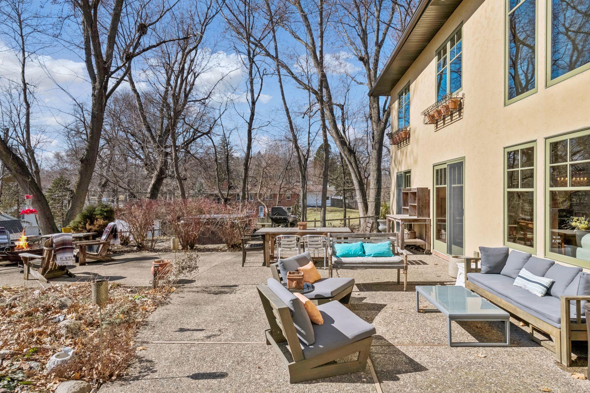 Over 1000 sq ft of patio