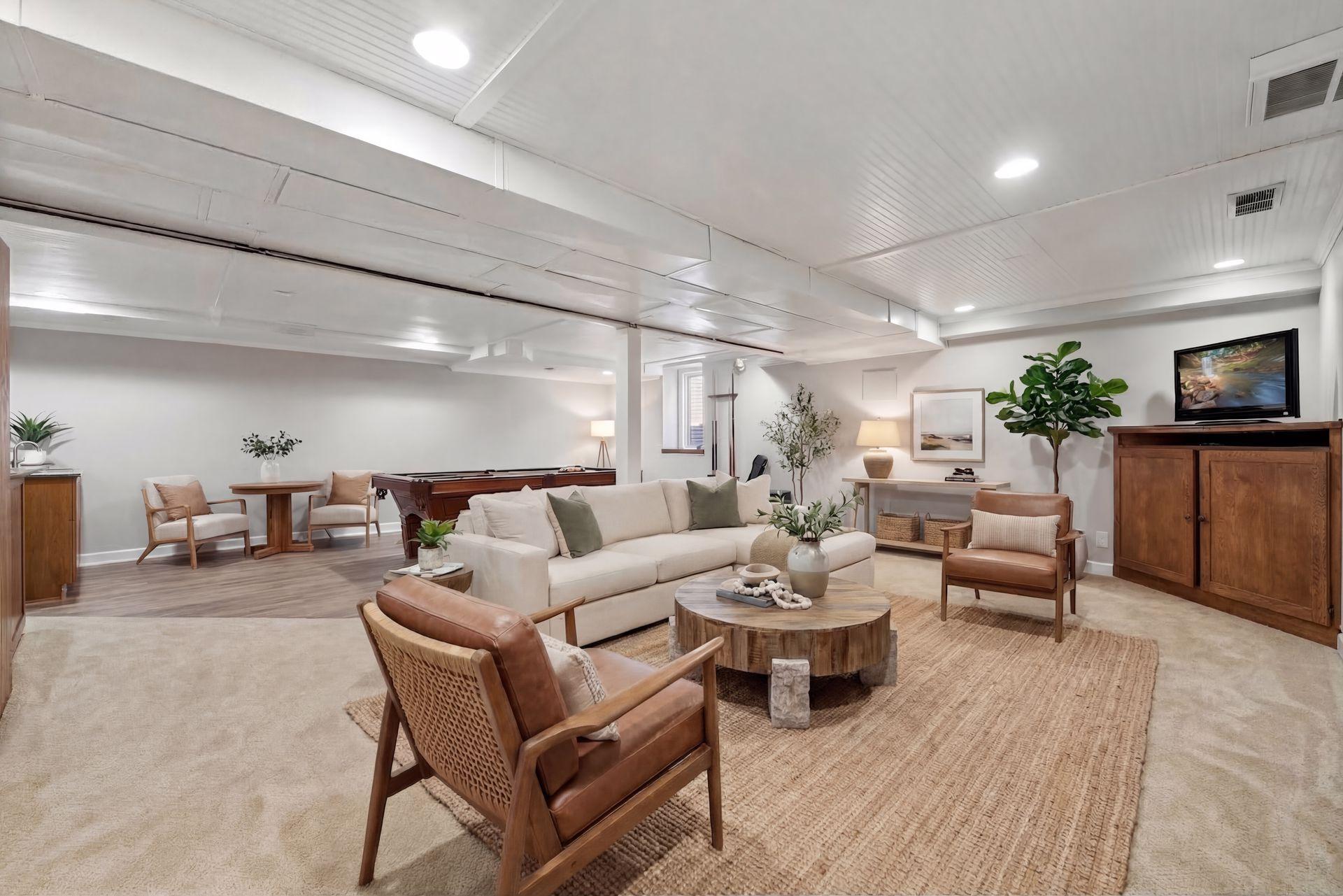 Virtual Staging in LL Family Room