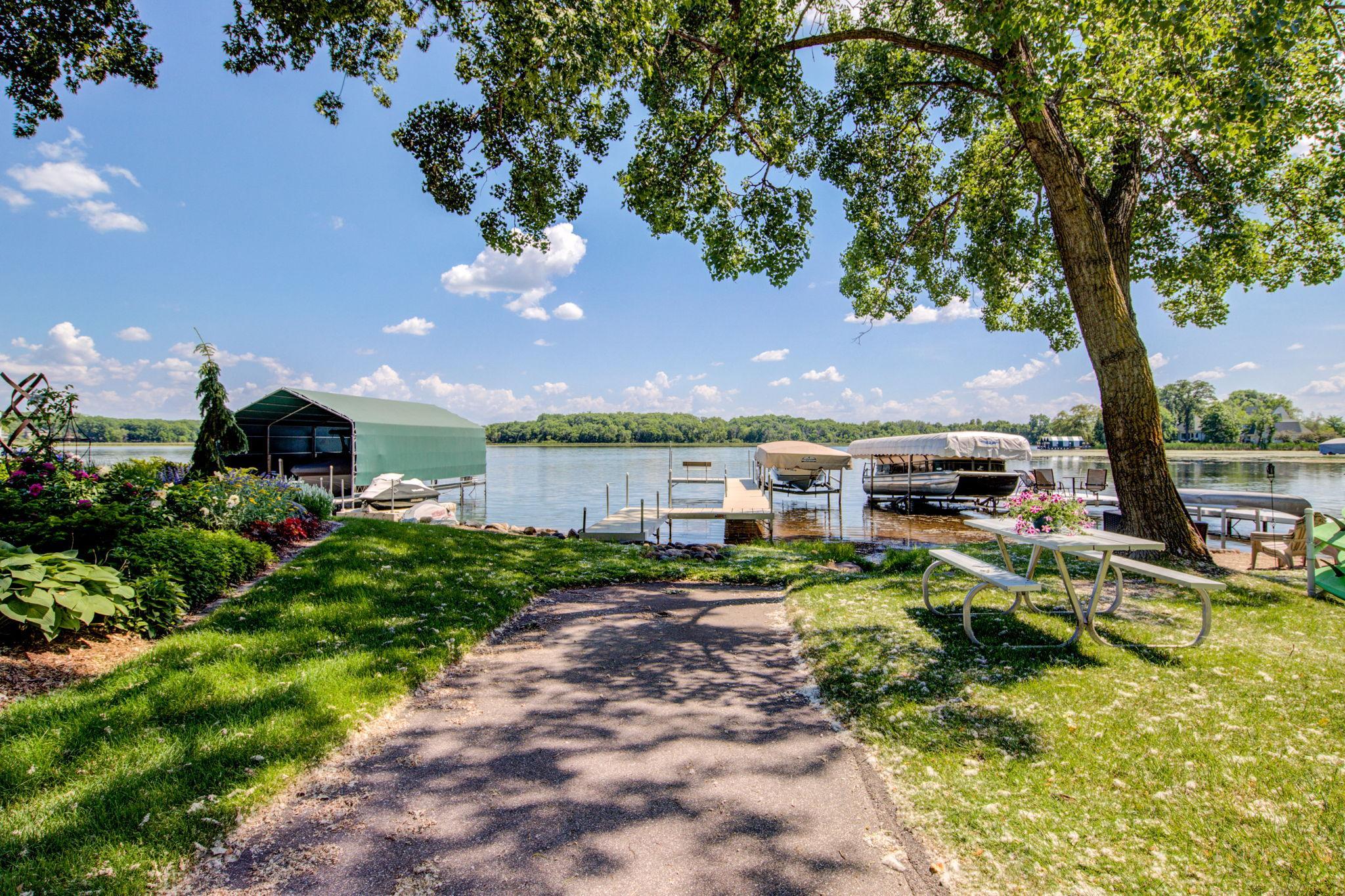 Lake access just across street