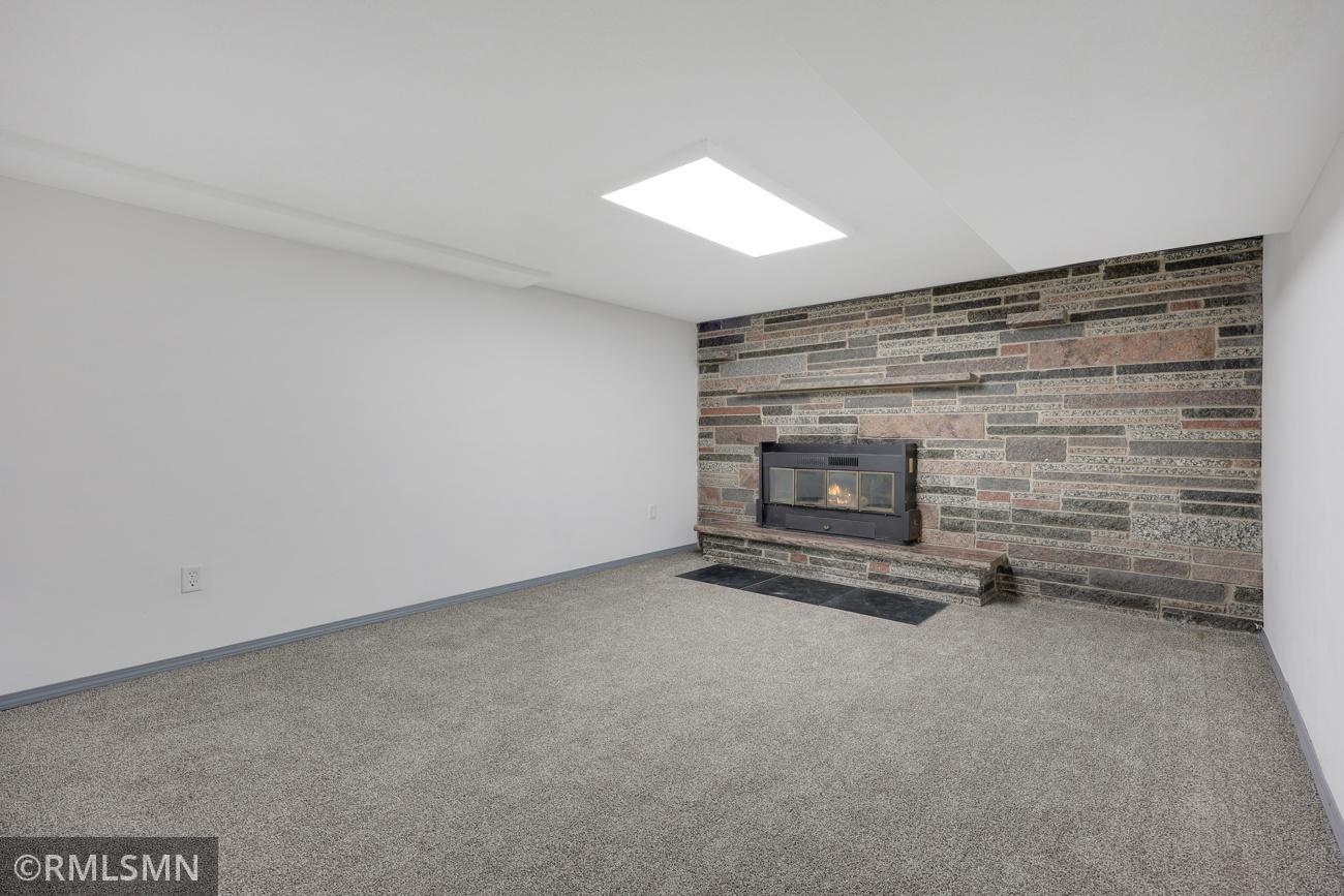 Beautiful full wall fireplace