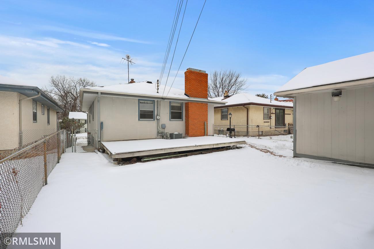 Nice deck out back to fenced yard