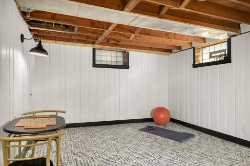 The lower level rec space could be many things!