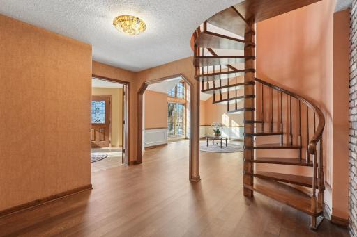 Stairway leads directly up to the office and Primary Ensuite.