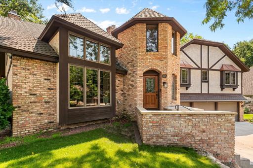 Stunning turret and interesting gables. Classic impressive home.