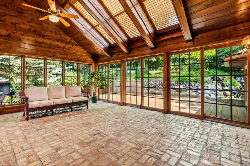 This room will stop you in your tracks with all the windows skylights and vaults.