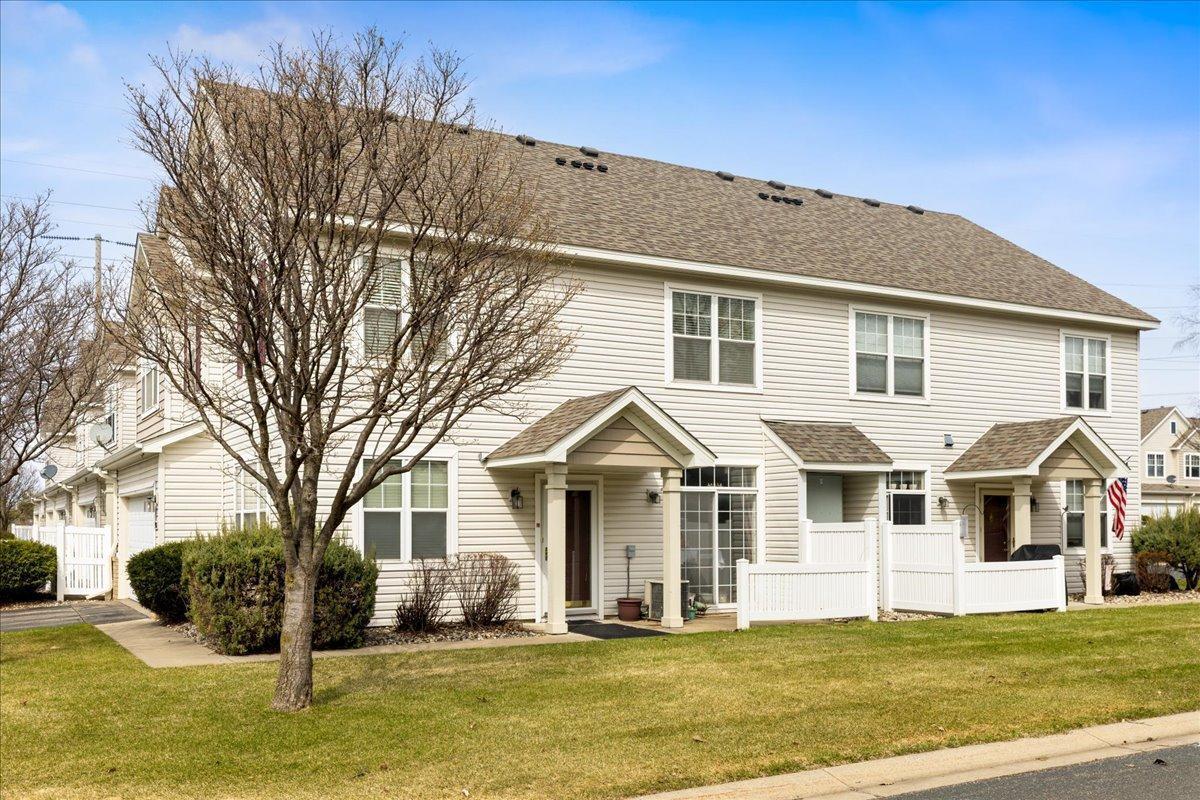 semi private outdoor patio that faces south.