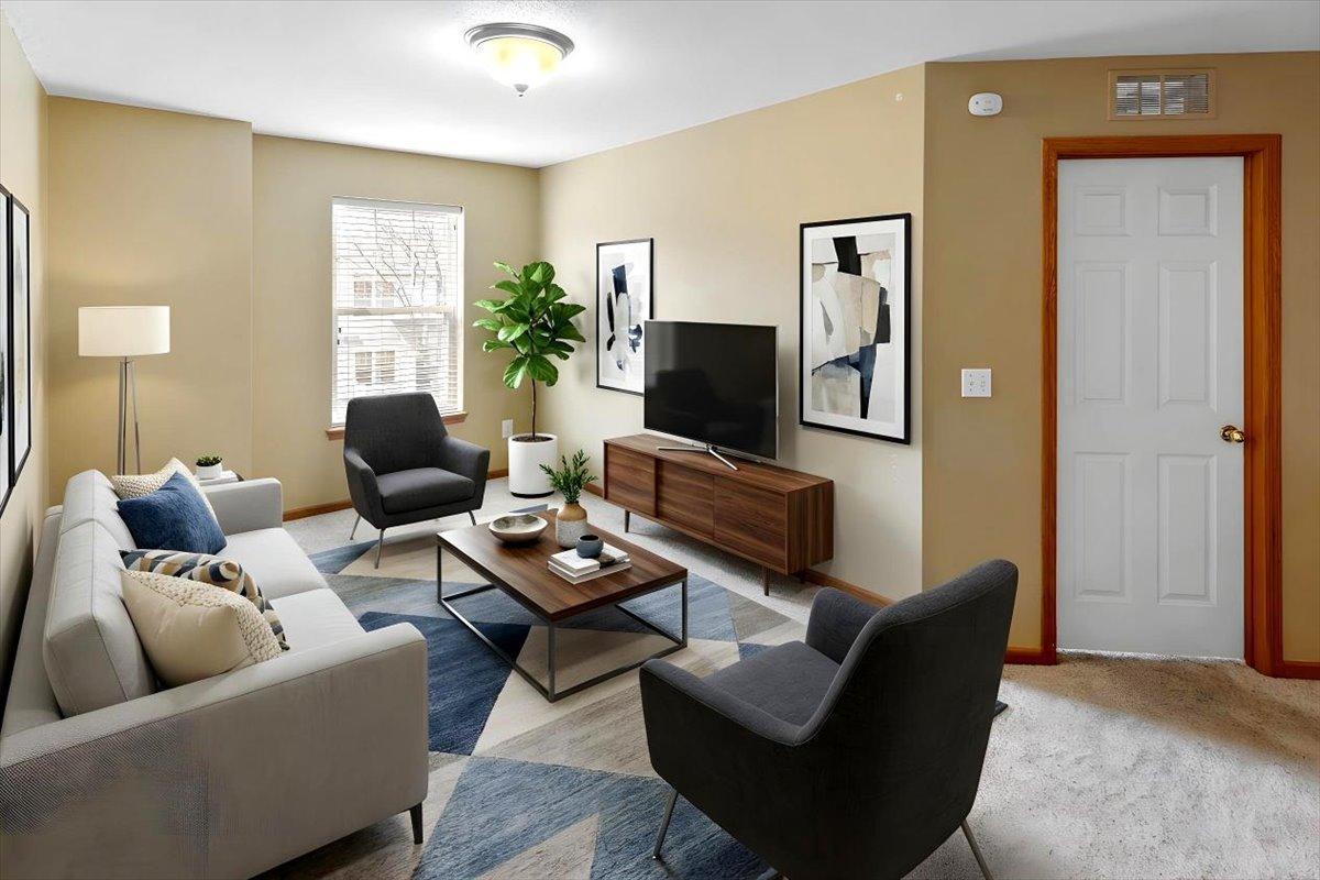 Digitally staged example showcasing the potential of the upper-level BONUS area.