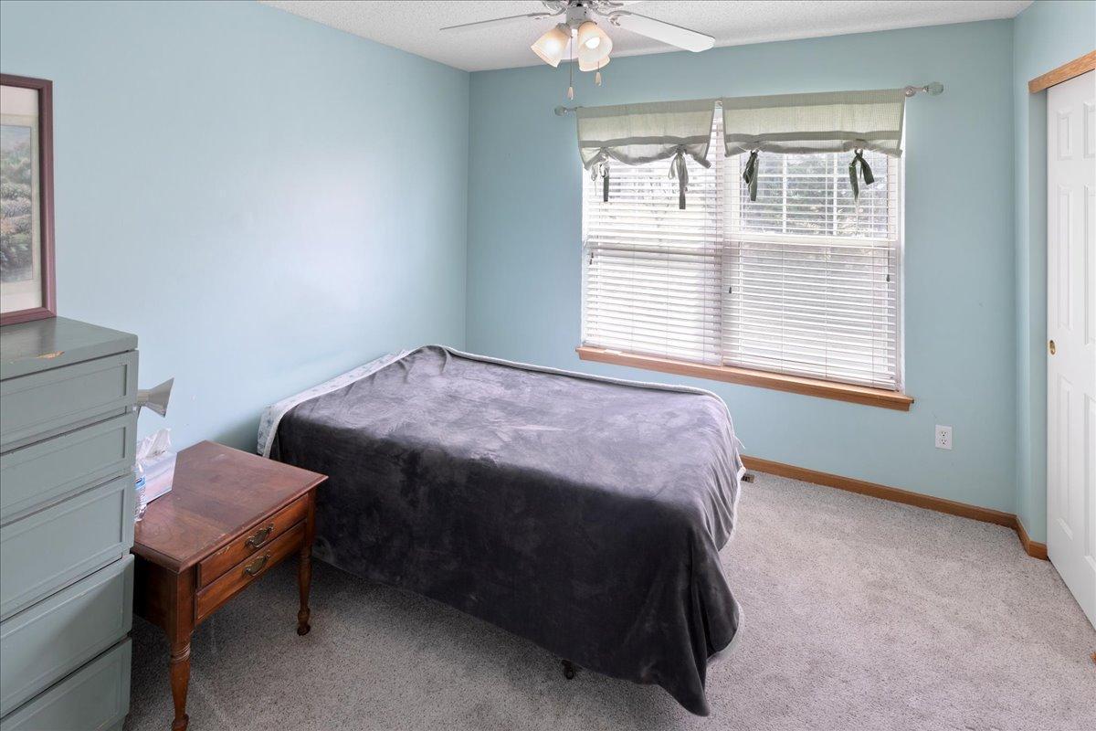 3rd bedroom also has large south facing windows and wall length closets