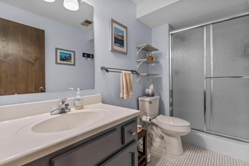 Lower level 3/4 bath