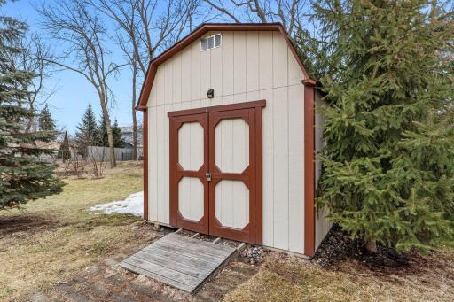 Accessory storage in backyard