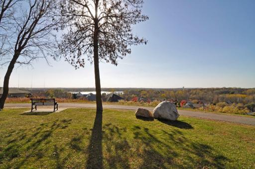Just a short trail walk to Sunset Ridge Park - a peaceful park setting with walking trails, playground and more!