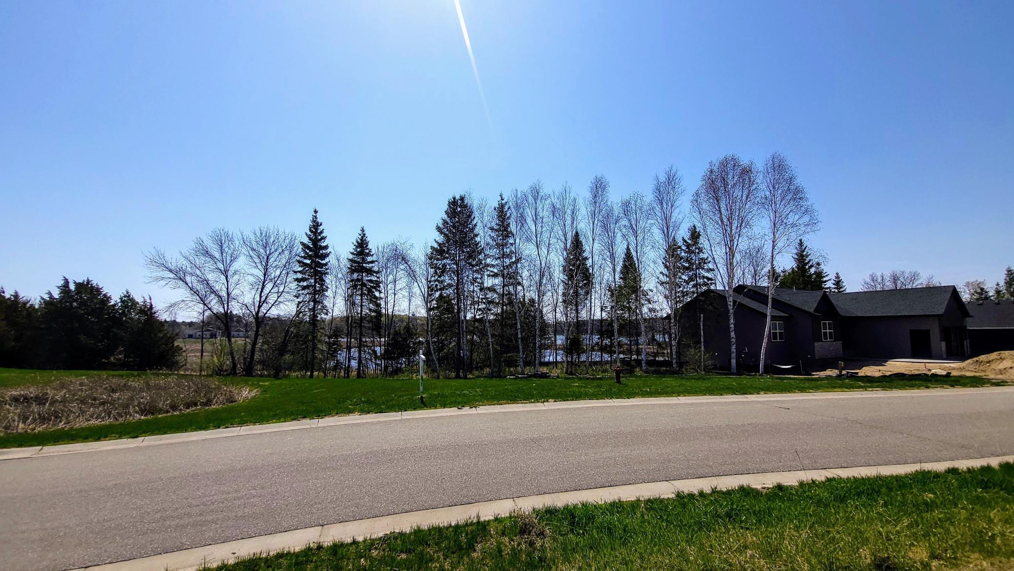 View from the angle of the home across Orchard Ct