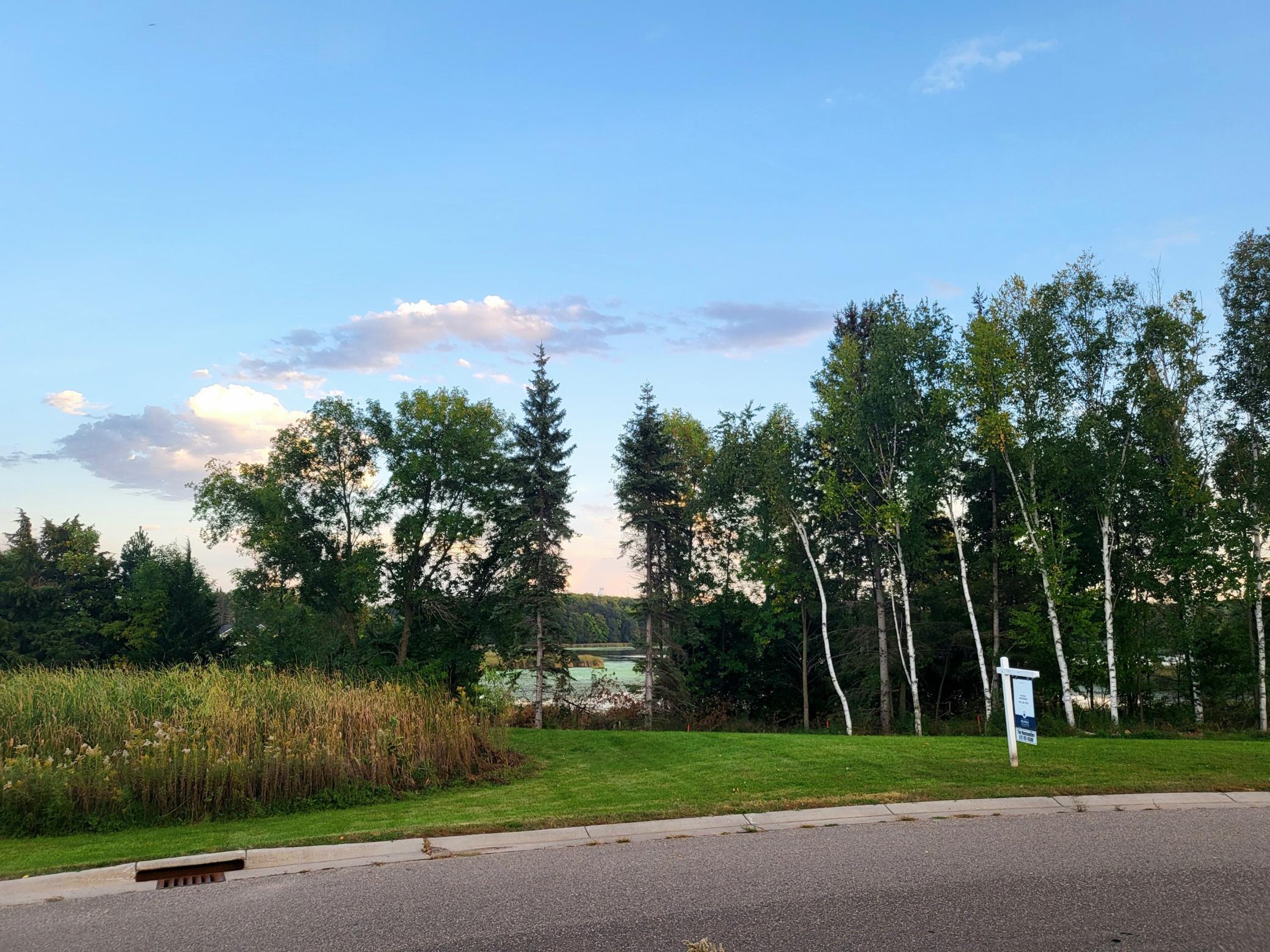 View from Orchard Ct looking at where a probably front entrance of the house will be located. Driveway entrance will be on the right side of the photo..jpg