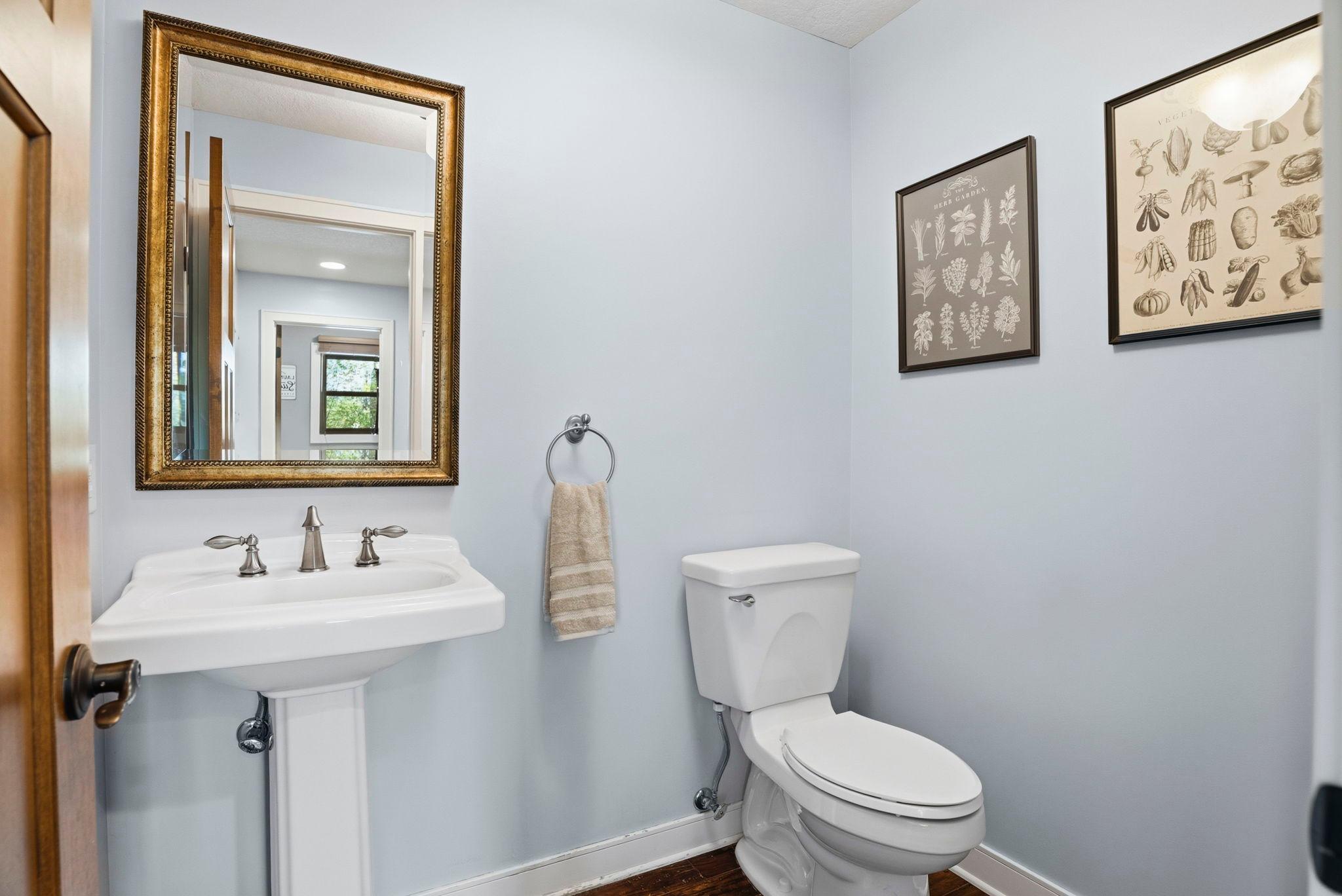 Main floor powder bath.