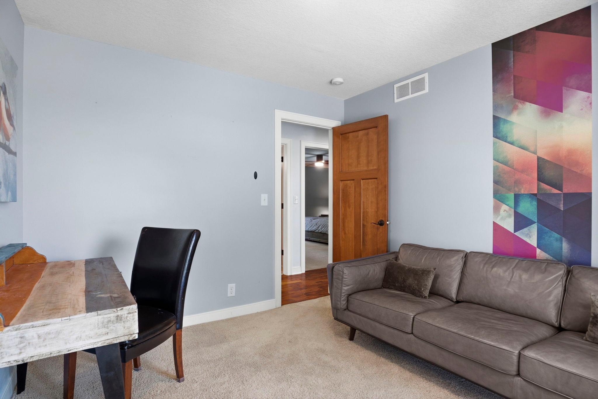 3rd bedroom currently used as an office and creative space.