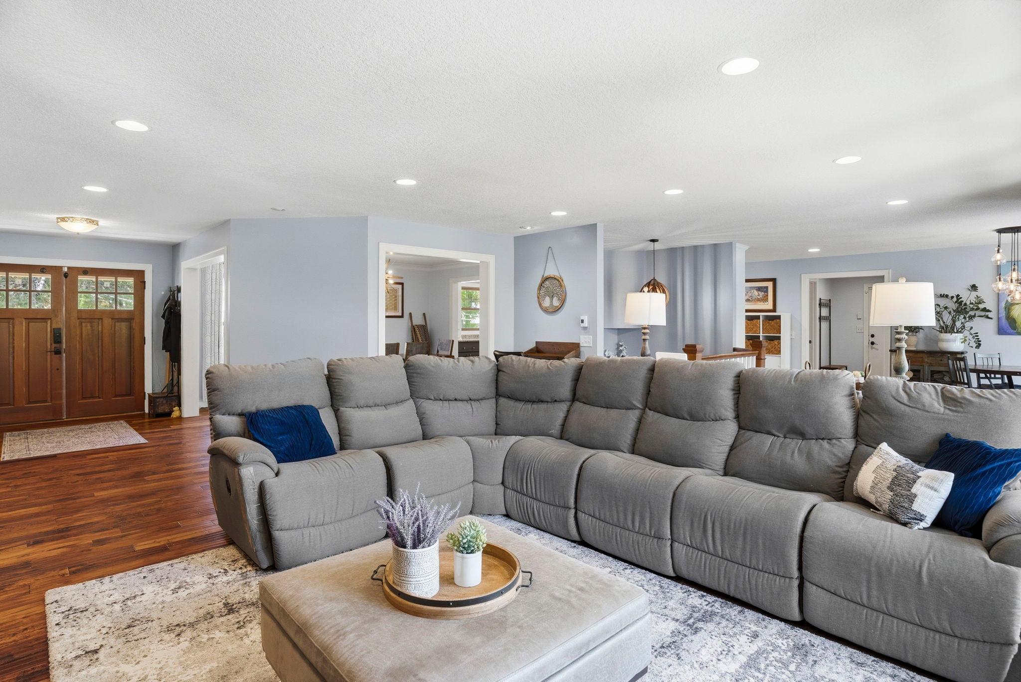 Comfortable gathering space.