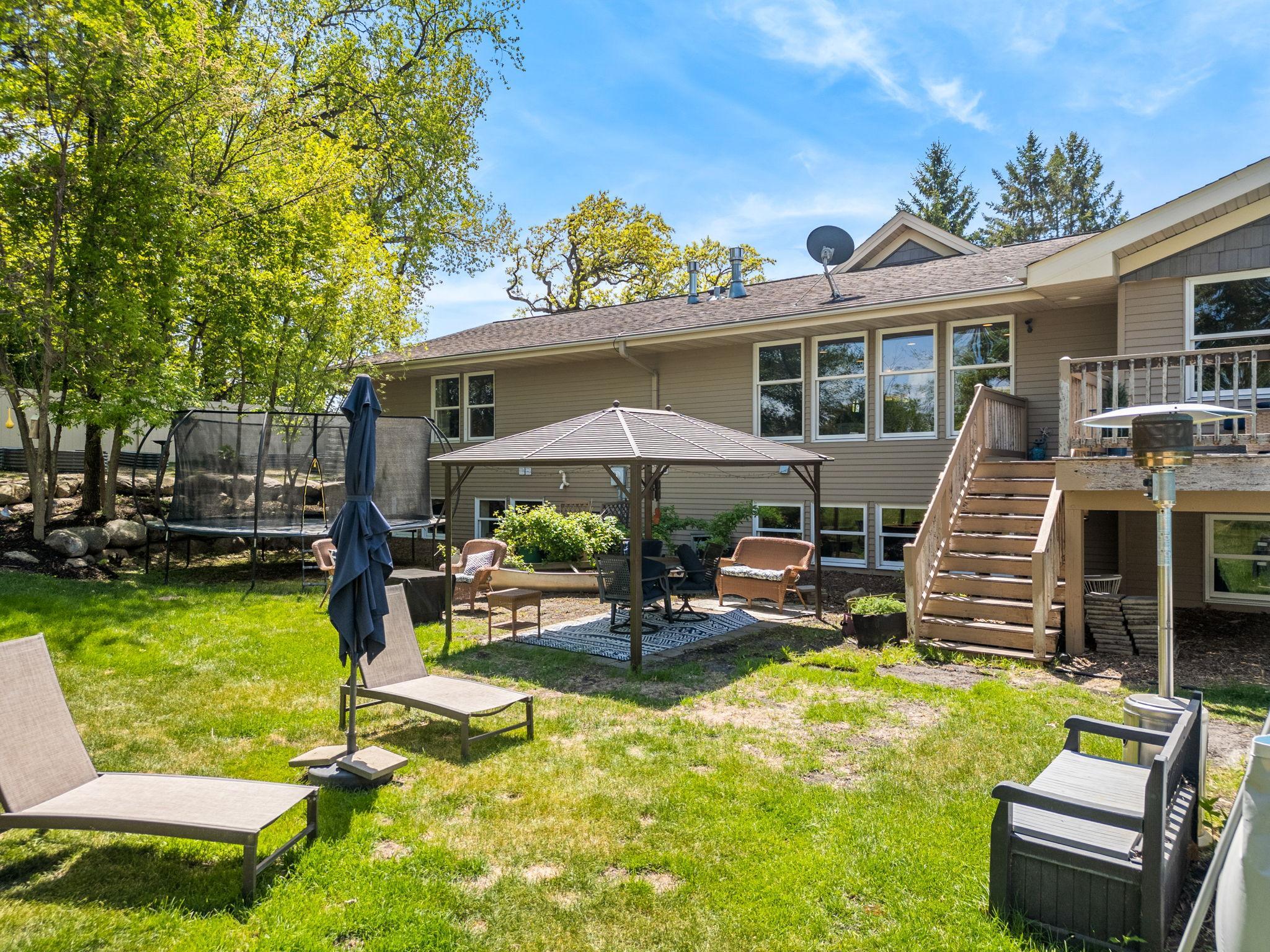 Huge fenced yard with space for everything.