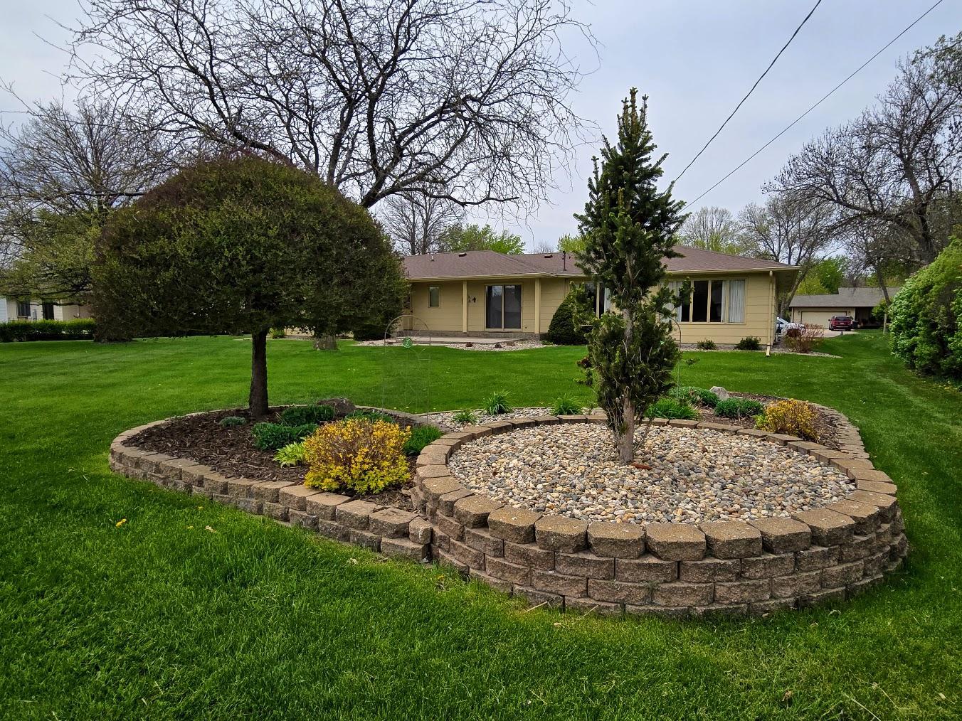 View of landscaping from the street