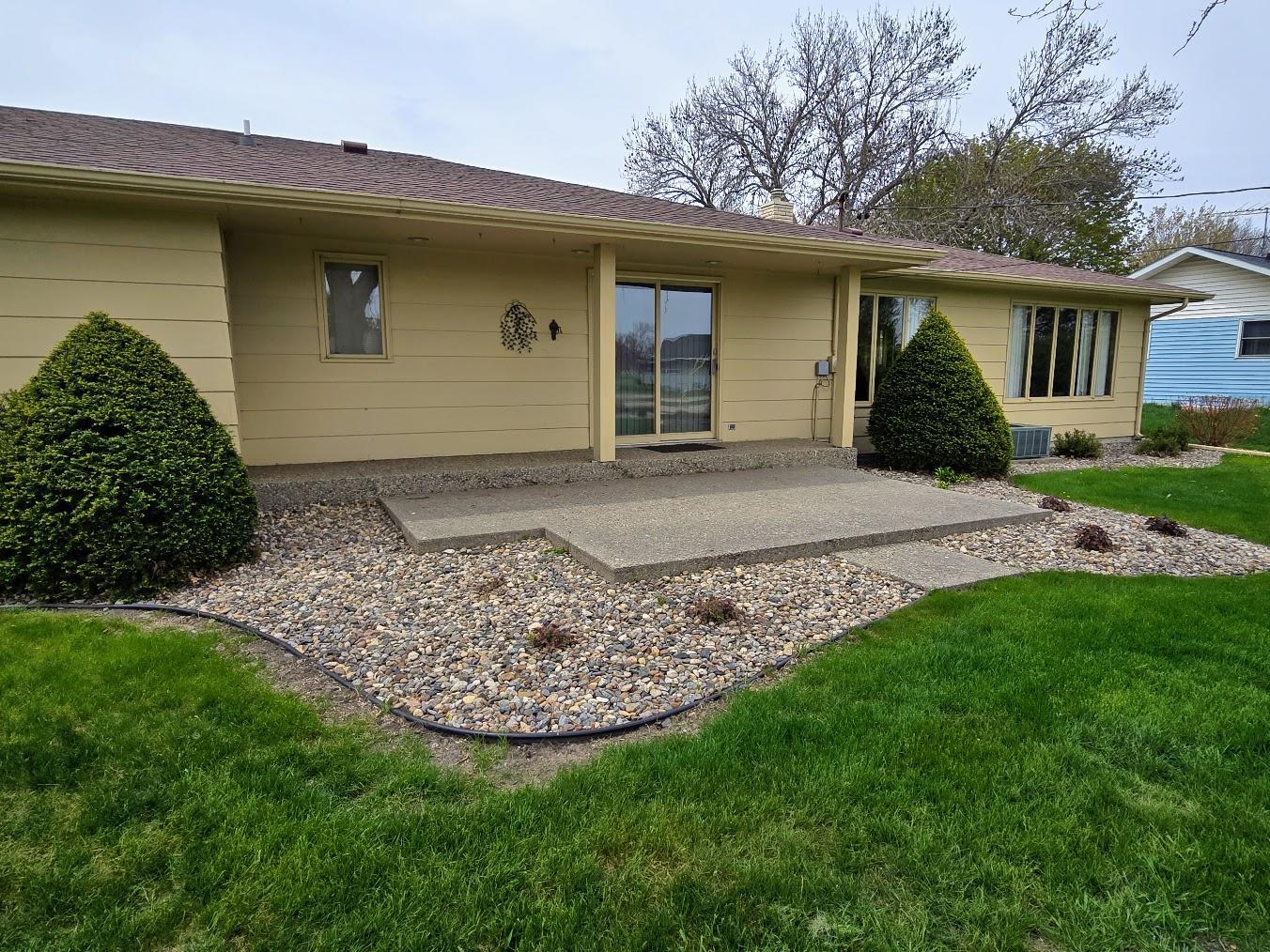 East side patio with updated landscaping